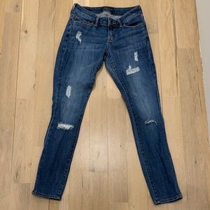 Lucky Brand Dark Wash Distressed Skinny Jeans